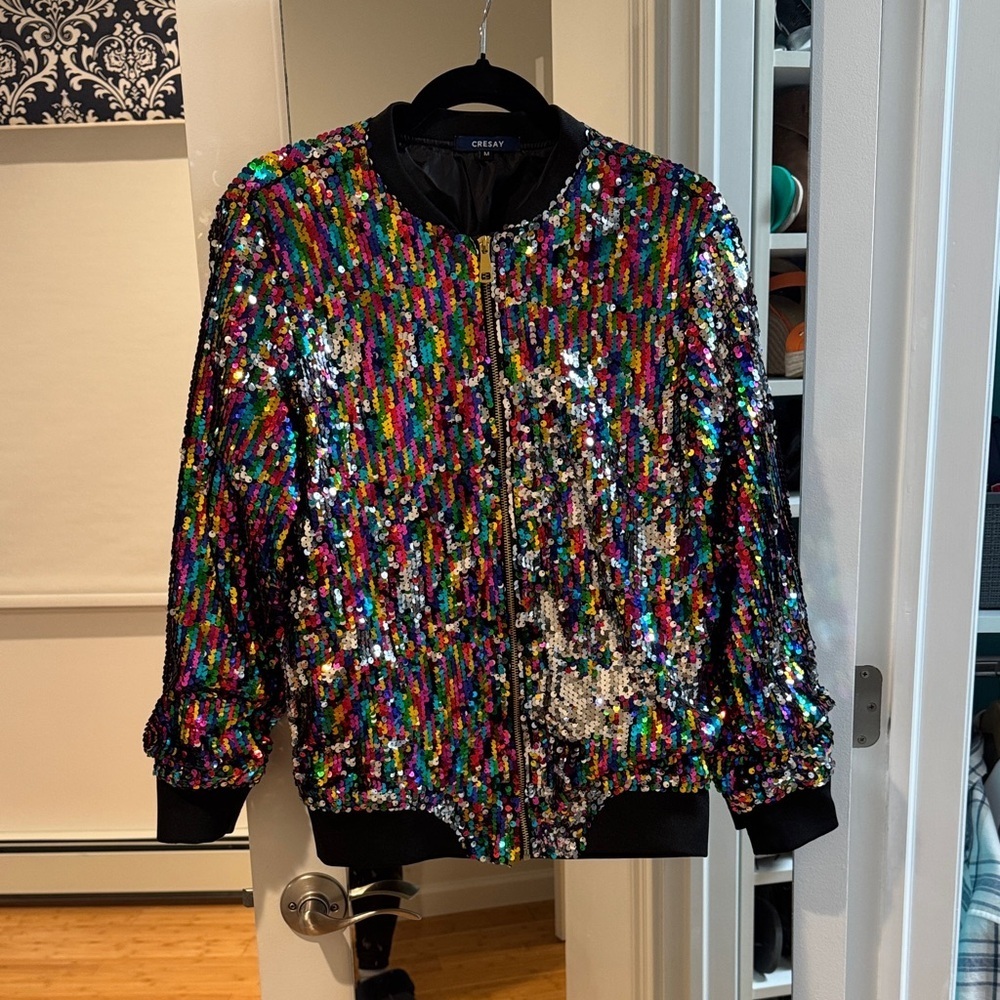 Fabulous Multicolor Sequin Jacket - image 1